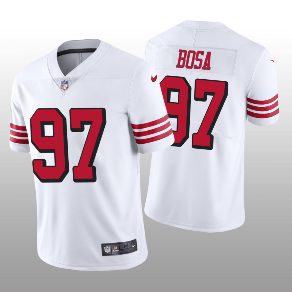 Men's San Francisco 49ers #97 Nick Bosa White Color Rush Limited Stitched NFL Jersey